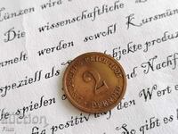 Райх монета - Германия - 2 пфенига | 1905г.; серия D