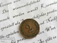Reich Coin - Germany - 2 Pfennig | 1907; Series A