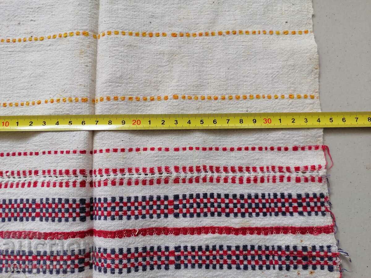 An embroidered canary cloth with lace, chees, canvas, pine - 5