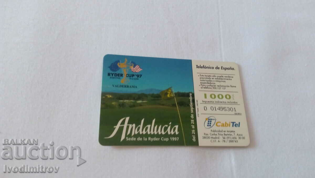 Κάρτα ήχου Telefonica de Espana Andalucia Ryder Cup 1997