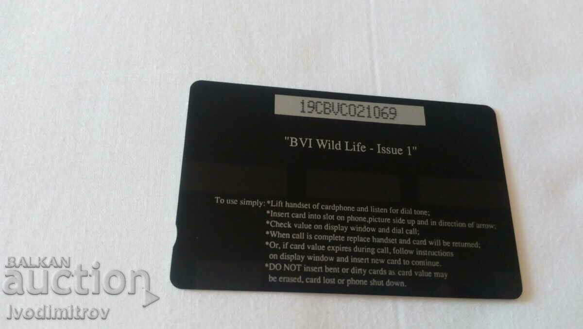 Phone card Caribbean phone card British Virgin Islands US $10 with price 2.45 BGN | € 1.25 Phone card Caribbean phone card British Virgin Islands US $10 with price 2.45 BGN | € 1.25