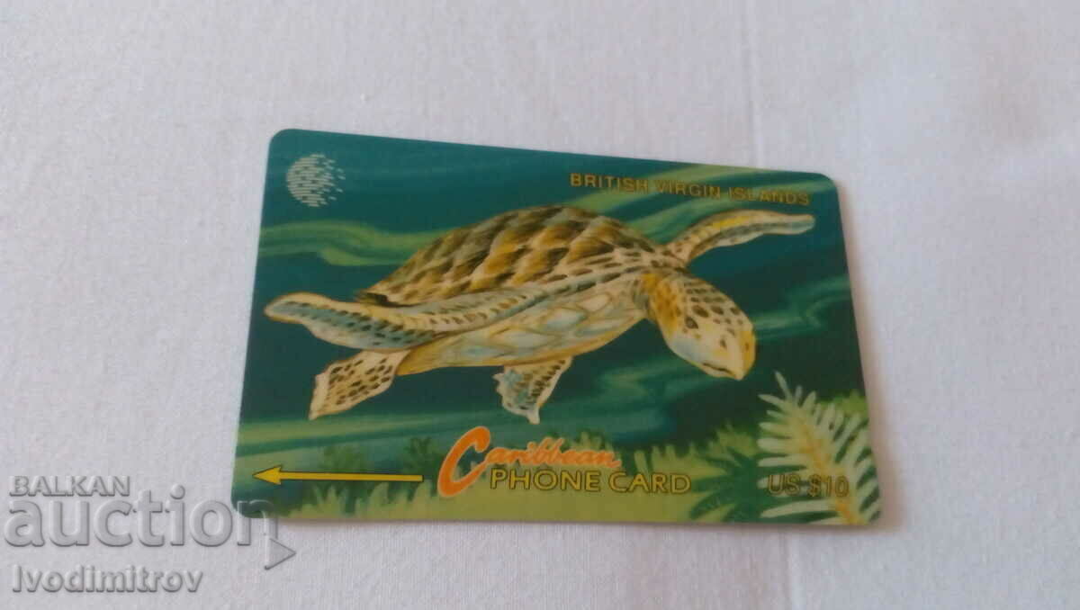 Фонокарта Caribbean phone card British Virgin Islands US $10