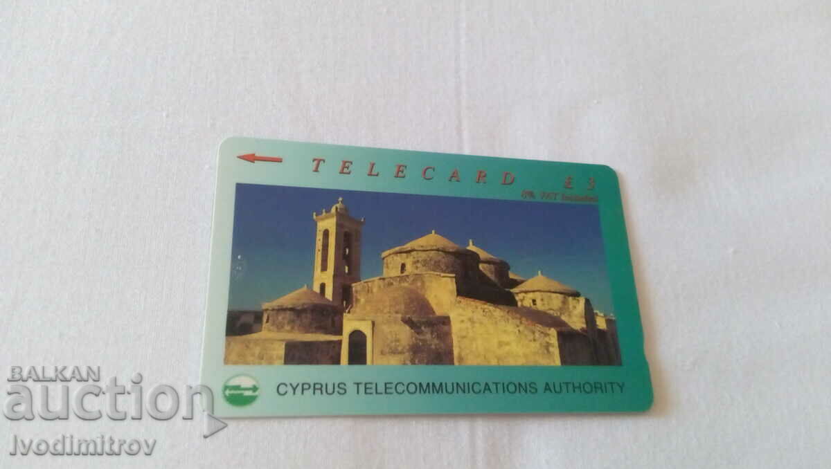 Фонокарта Cyprus Telecommunications Autority Telecard 3 Poun