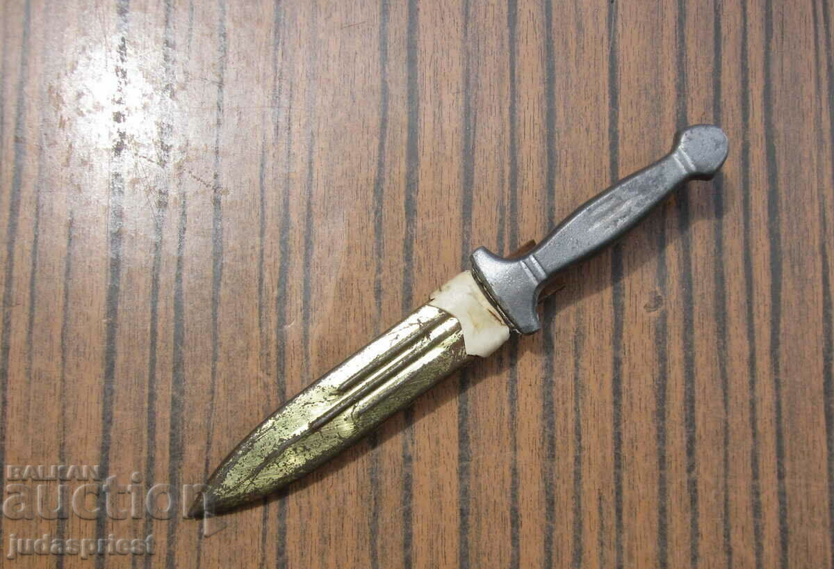 an old Bulgarian small shepherd's knife, a dagger with a handle
