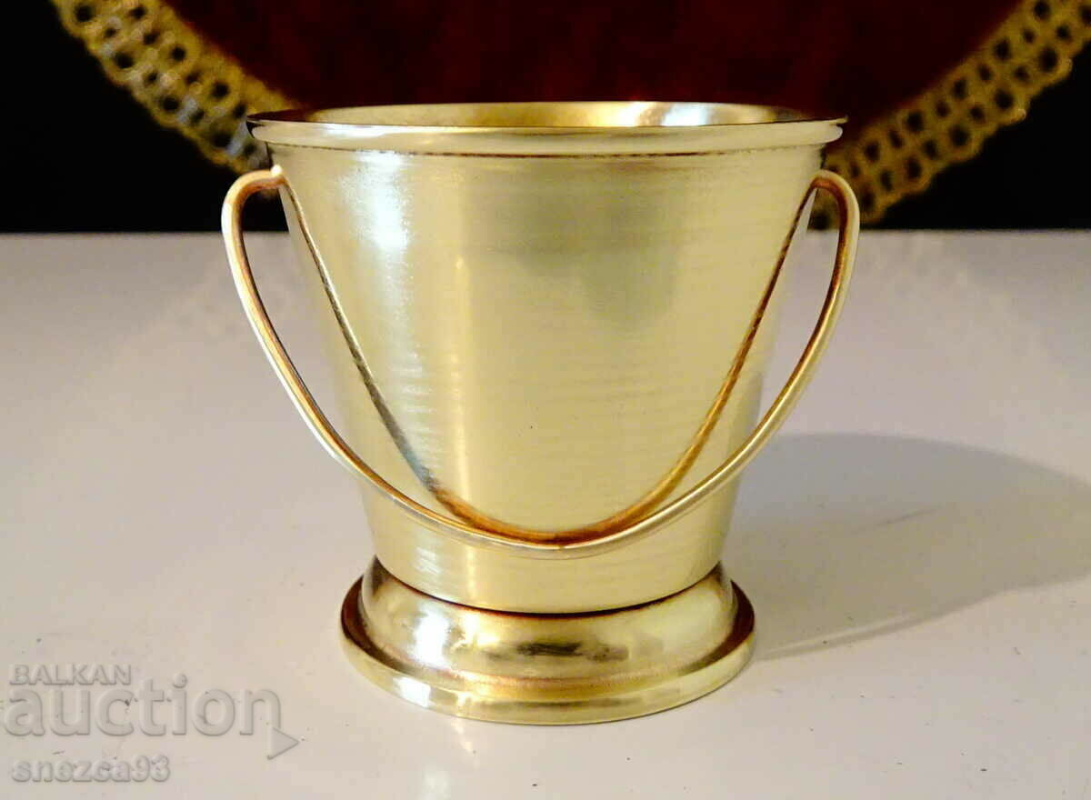 Bronze rakia cup, kettle with price 9.00 BGN | € 4.60 Bronze rakia cup, kettle with price 9.00 BGN | € 4.60