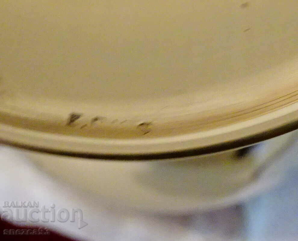 Engraved English bronze goblet, wine glass - 7