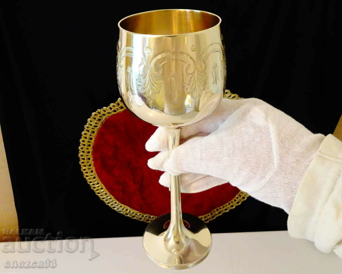 Επιβλητικό χάλκινο ποτήρι 21 εκ., μοναδικό - 7