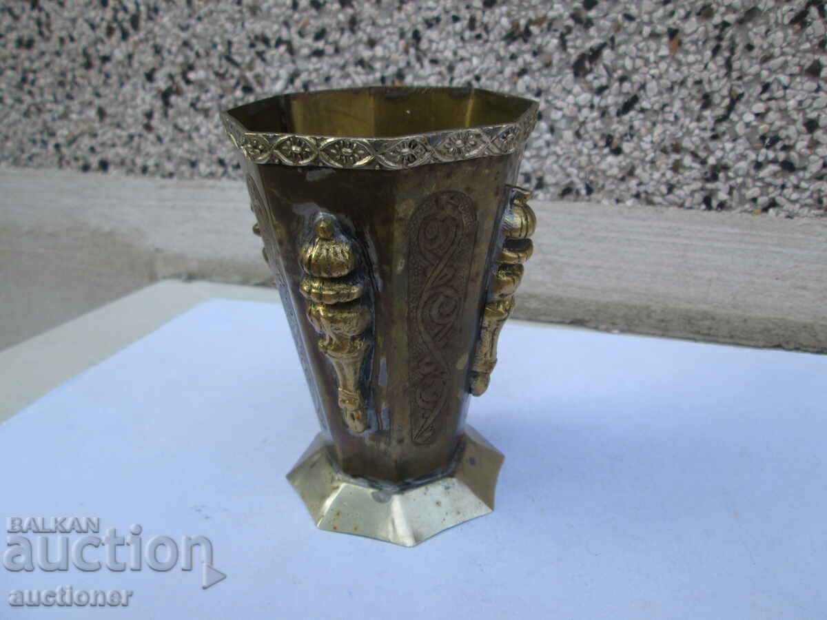 MOROCCAN, TIBETAN GLASS-BRASS - 7 MOROCCAN, TIBETAN GLASS-BRASS - 7