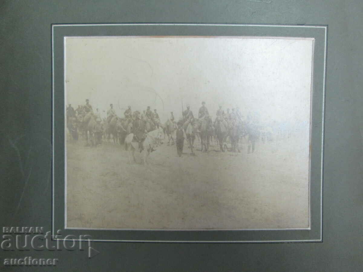 Auction LARGE OLD CARDBOARD PHOTO - SOLDIERS WITH CAMELS Auction LARGE OLD CARDBOARD PHOTO - SOLDIERS WITH CAMELS