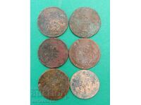10 лепта  1869 -1882  Гърция  6 монети - 58