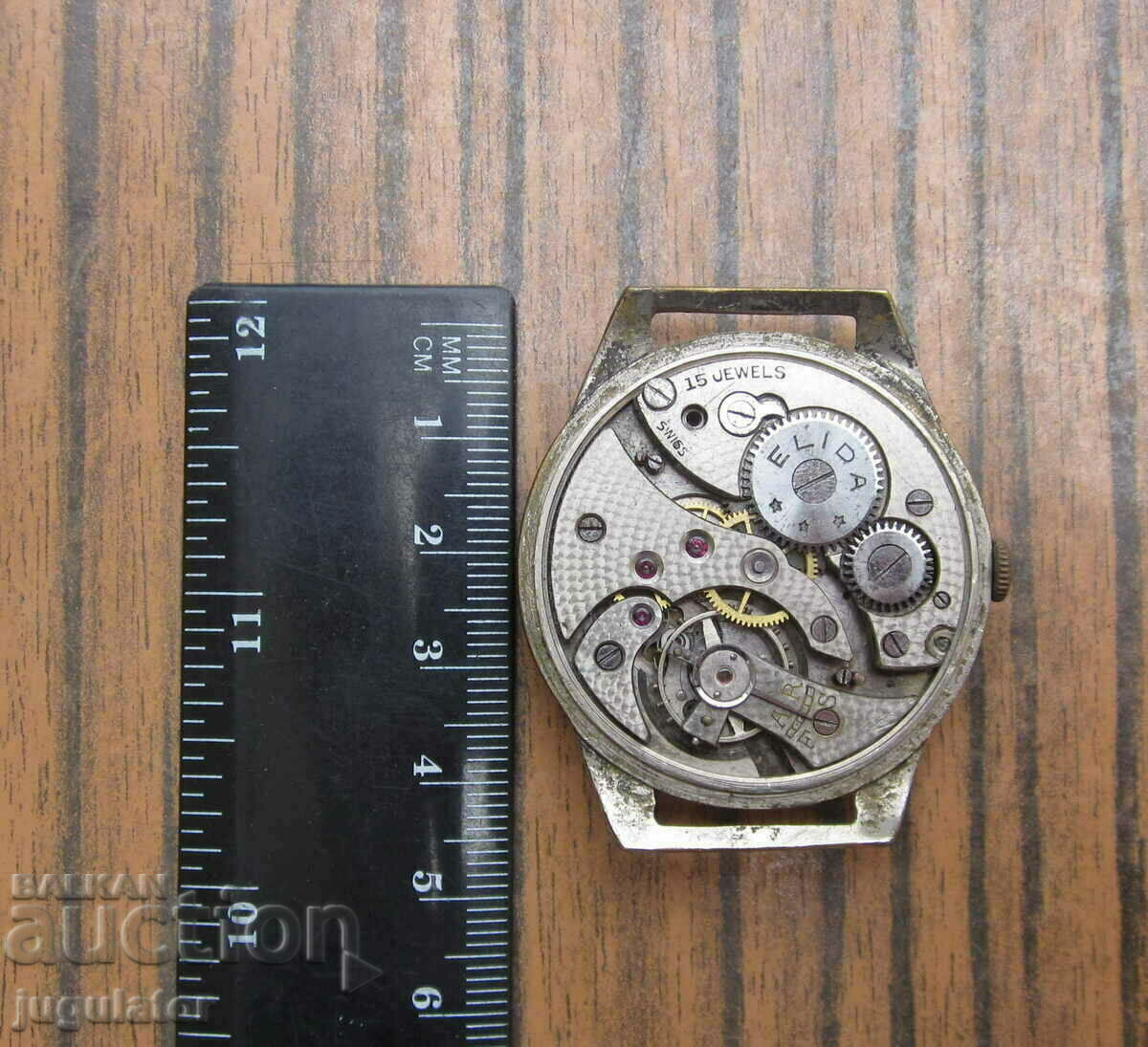 WWII Swiss Military ELIDA Wrist Watch - 7