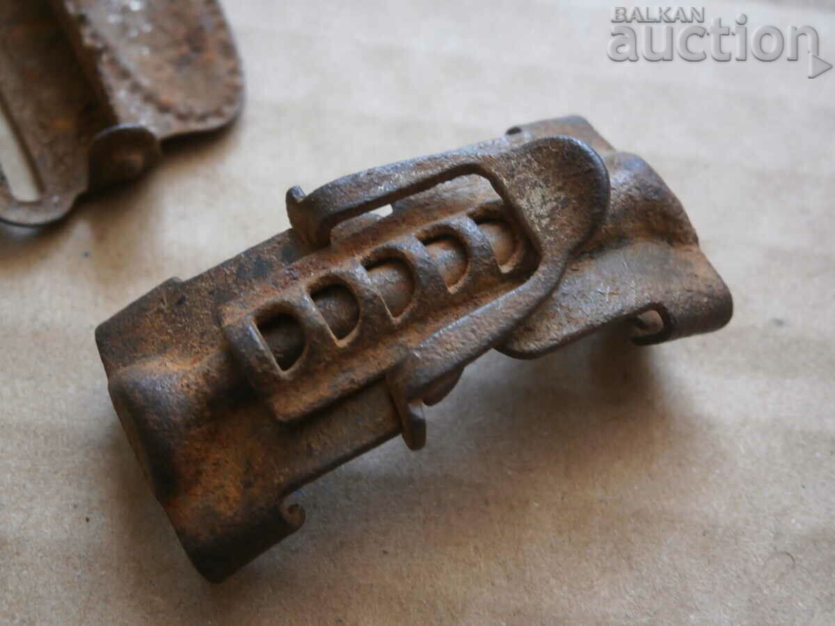 vintage staples breeches uniform buckles - 6