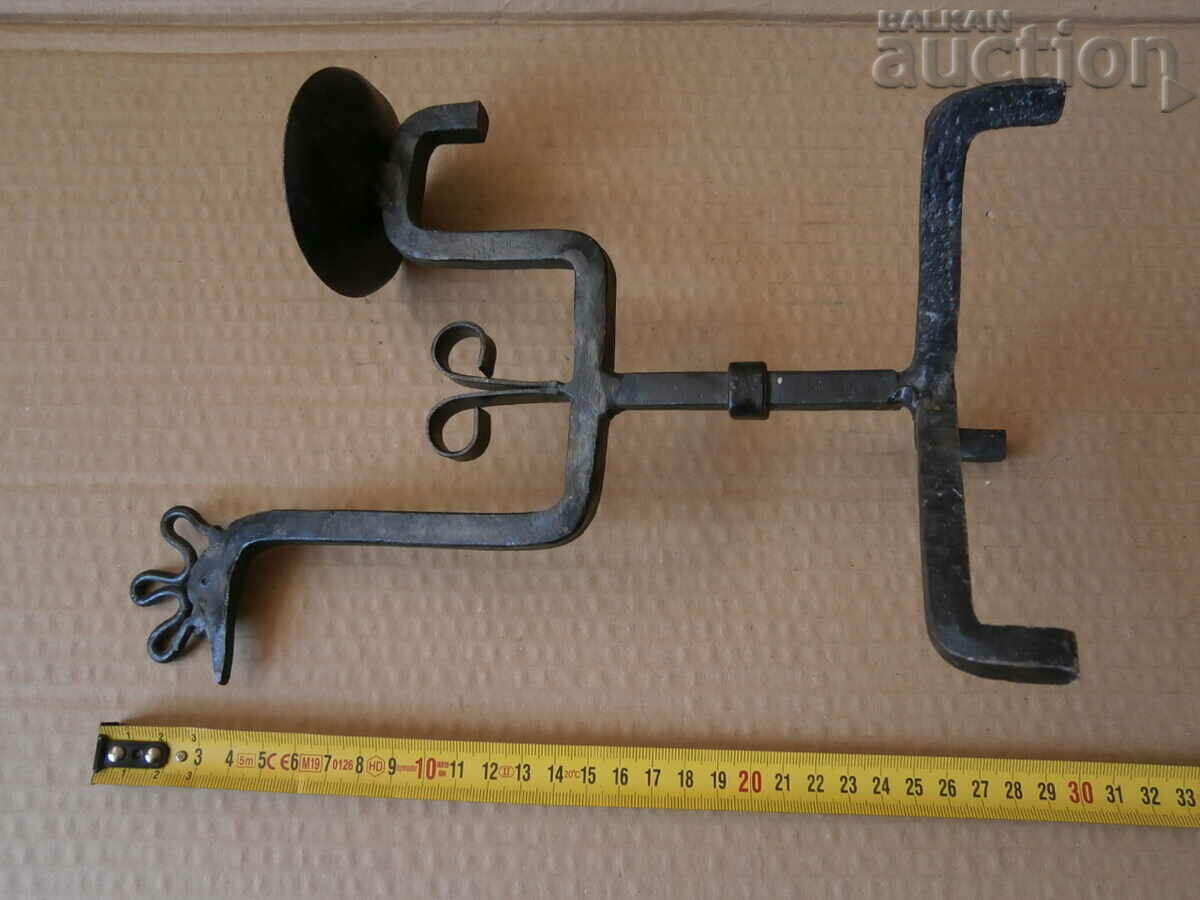 Delivery of Old forged candlestick, candle, candelabra Delivery of Old forged candlestick, candle, candelabra