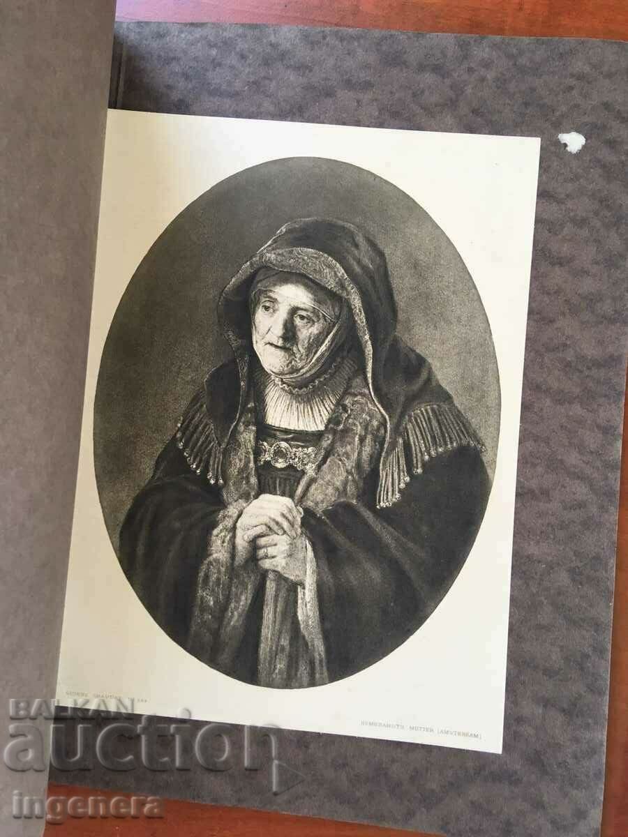 BOOK-12 ENGRAVINGS BY REMBRAND-1921 - 6 BOOK-12 ENGRAVINGS BY REMBRAND-1921 - 6