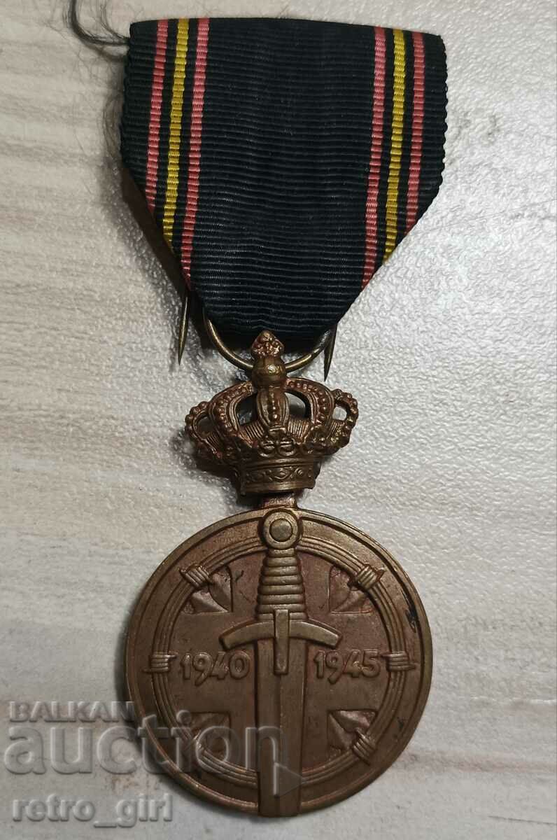 Foarte rară medalie POW - Primul Război Mondial, Belgia.