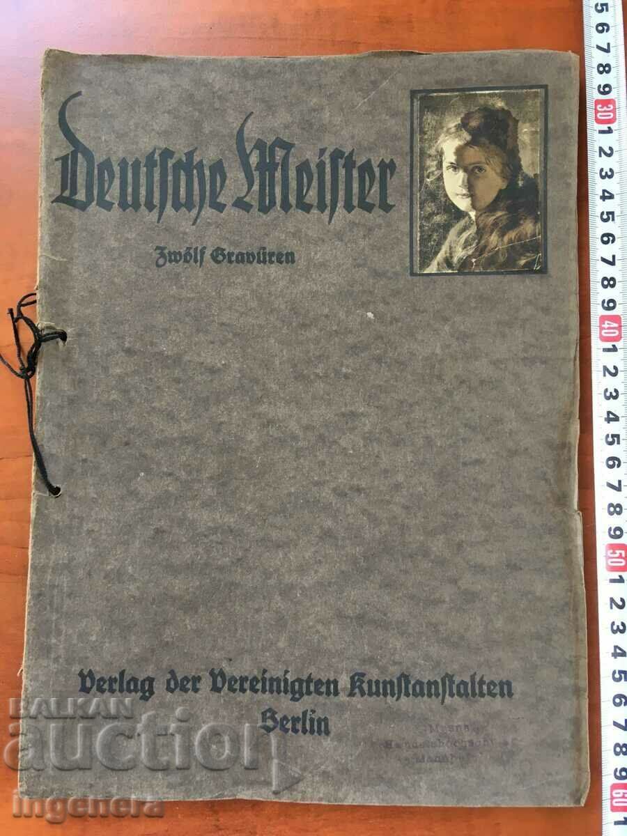 BOOK-12 ENGRAVINGS BY GERMAN MASTERS-1921