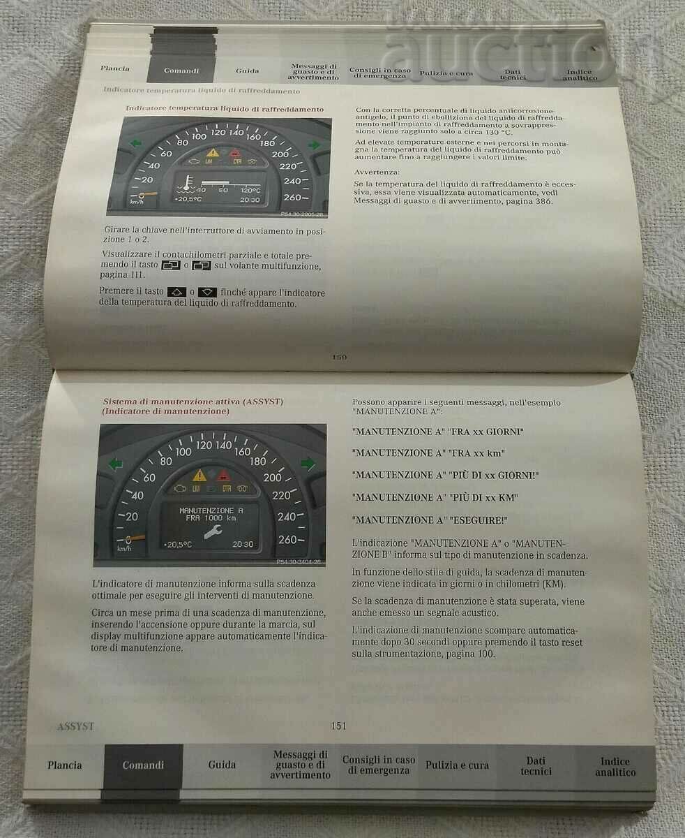Auction MERCEDES-BENZ CLASSE C OWNER'S MANUAL 2001 Auction MERCEDES-BENZ CLASSE C OWNER'S MANUAL 2001