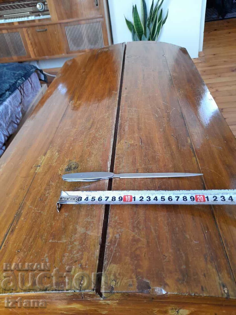 Old letter knife P. Denev, Zagorka Beer with price 100.00 BGN | € 51.13 Old letter knife P. Denev, Zagorka Beer with price 100.00 BGN | € 51.13