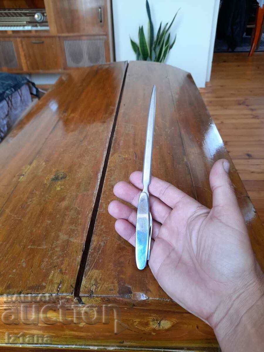 Auction Old letter knife P. Denev, Zagorka Beer Auction Old letter knife P. Denev, Zagorka Beer