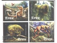 Чисти марки Фауна Динозаври Тиранозавър Рекс 2019 от САЩ