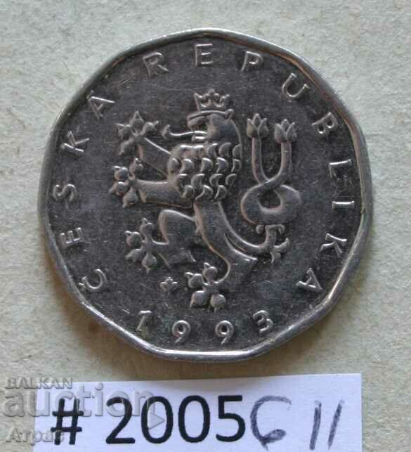 2 coroane 1993 Cehia cu preț € 0.26 | 0.51 BGN