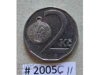 2 kroner 1993 Czech Republic