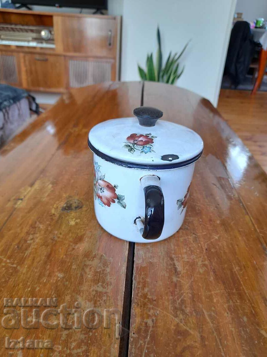 Delivery of Old enamel teapot Delivery of Old enamel teapot