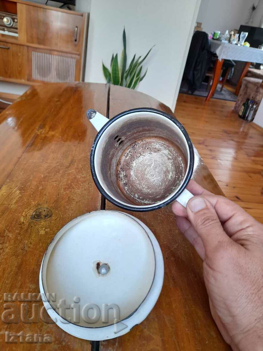 Old enamel teapot - 5 Old enamel teapot - 5