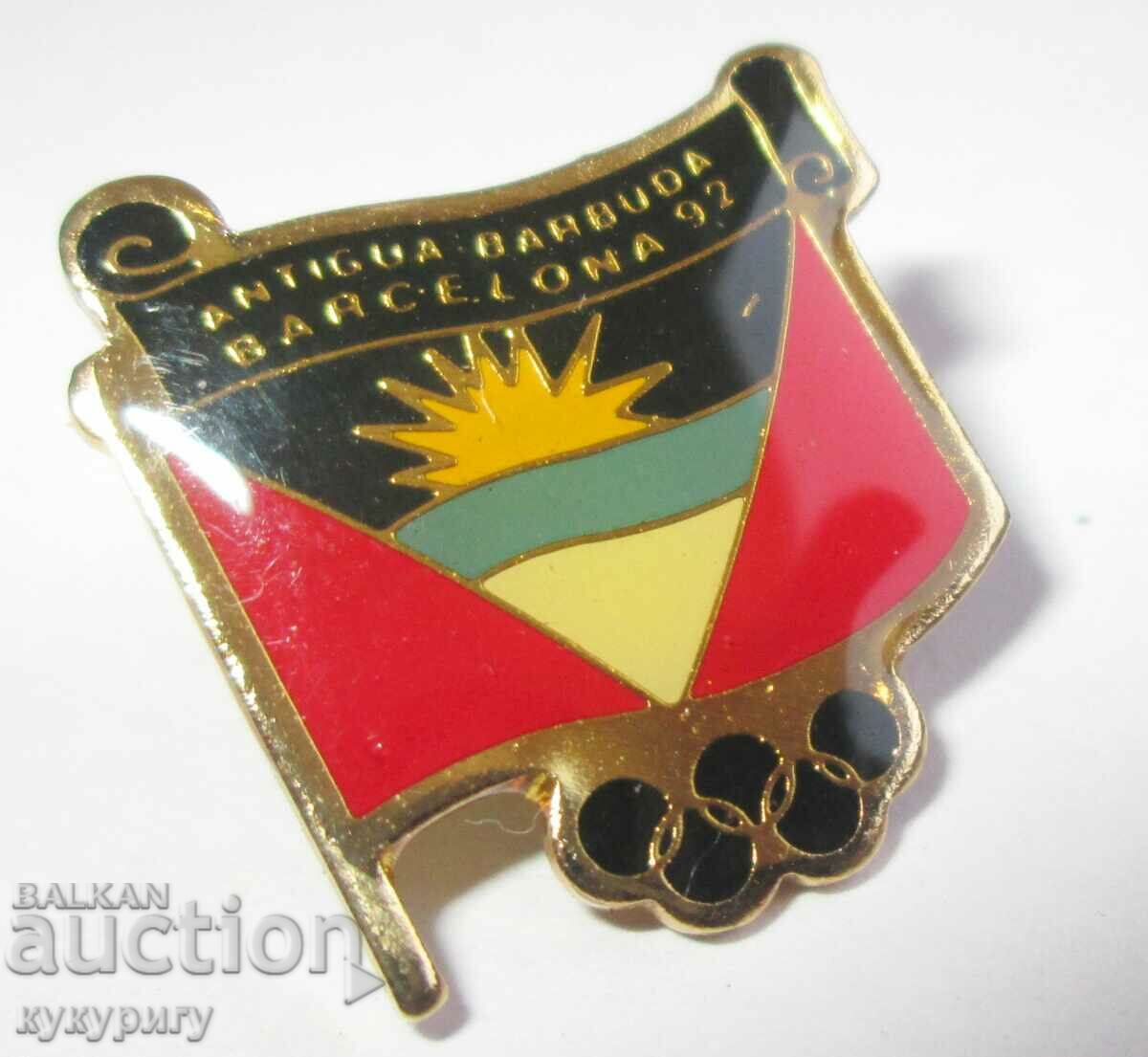 Insigna olimpica olimpiade Insigna olimpica Antigua Barbuda