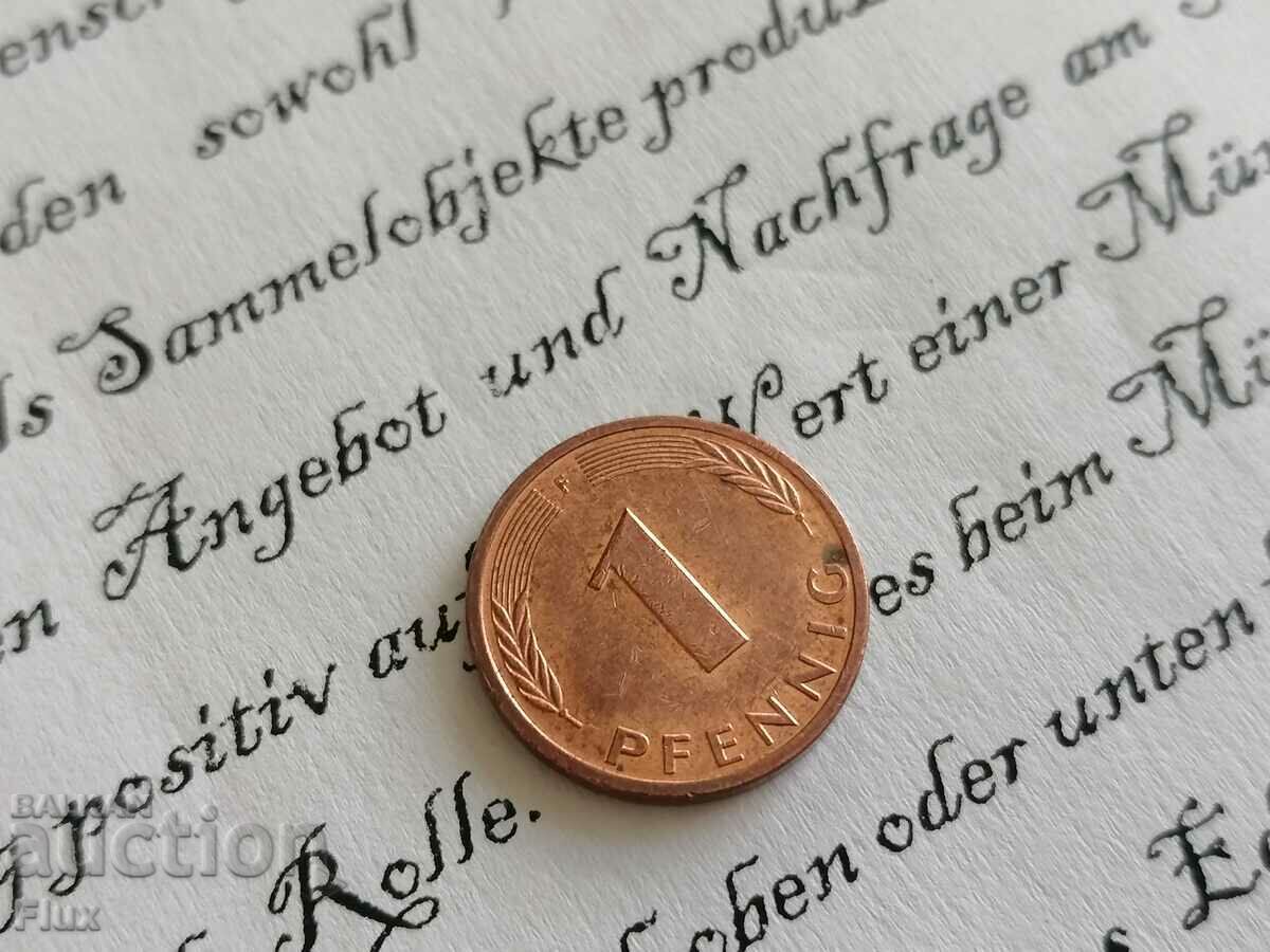 Монета - Германия - 1 пфениг | 1994г.; серия F