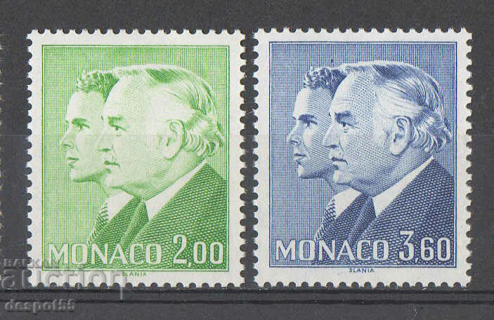 1987. Monaco. Rainier III and Prince Albert.