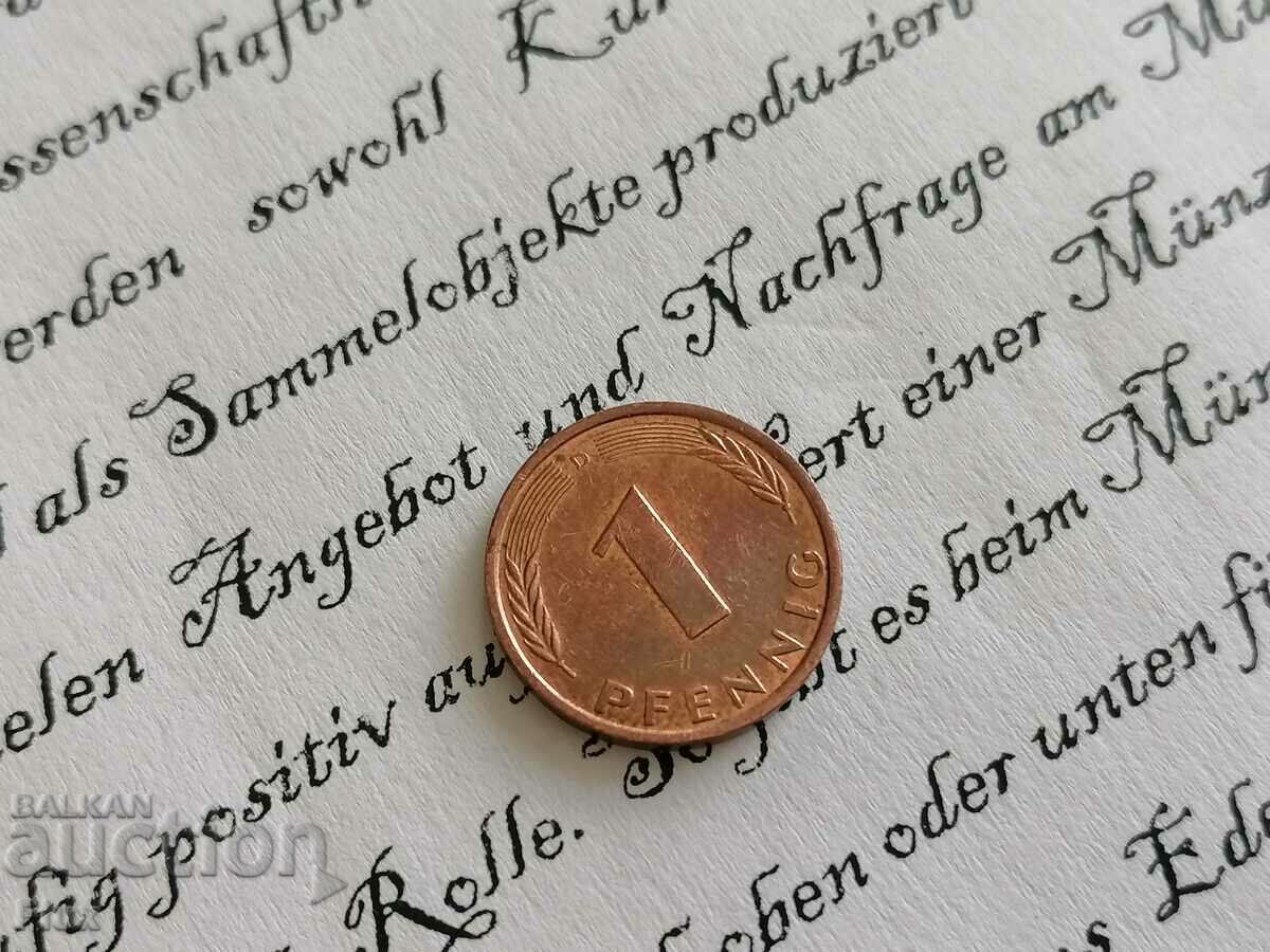 Moneda - Germania - 1 pfennig 1983; Seria D