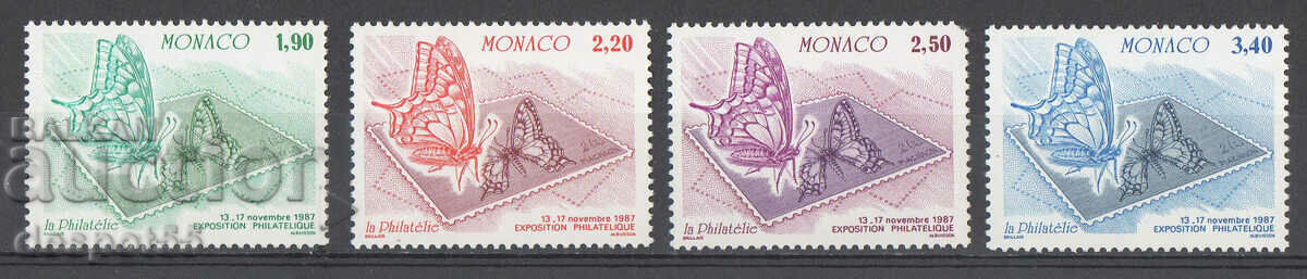 1987. Μονακό. Διεθνής Φιλοτελική Έκθεση - Πεταλούδες.
