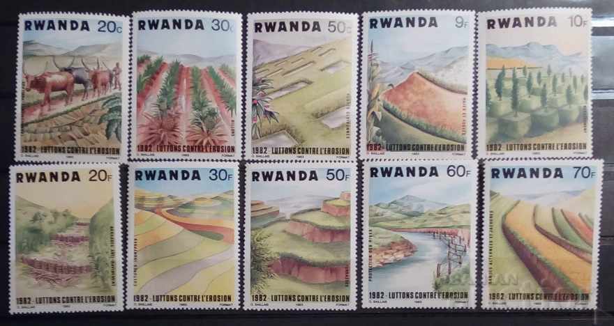 Ρουάντα 1983 Πανίδα/Χλωρίδα MNH