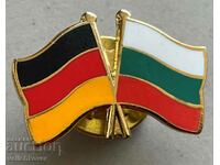 33002 Bulgaria Germany sign with national flags flags