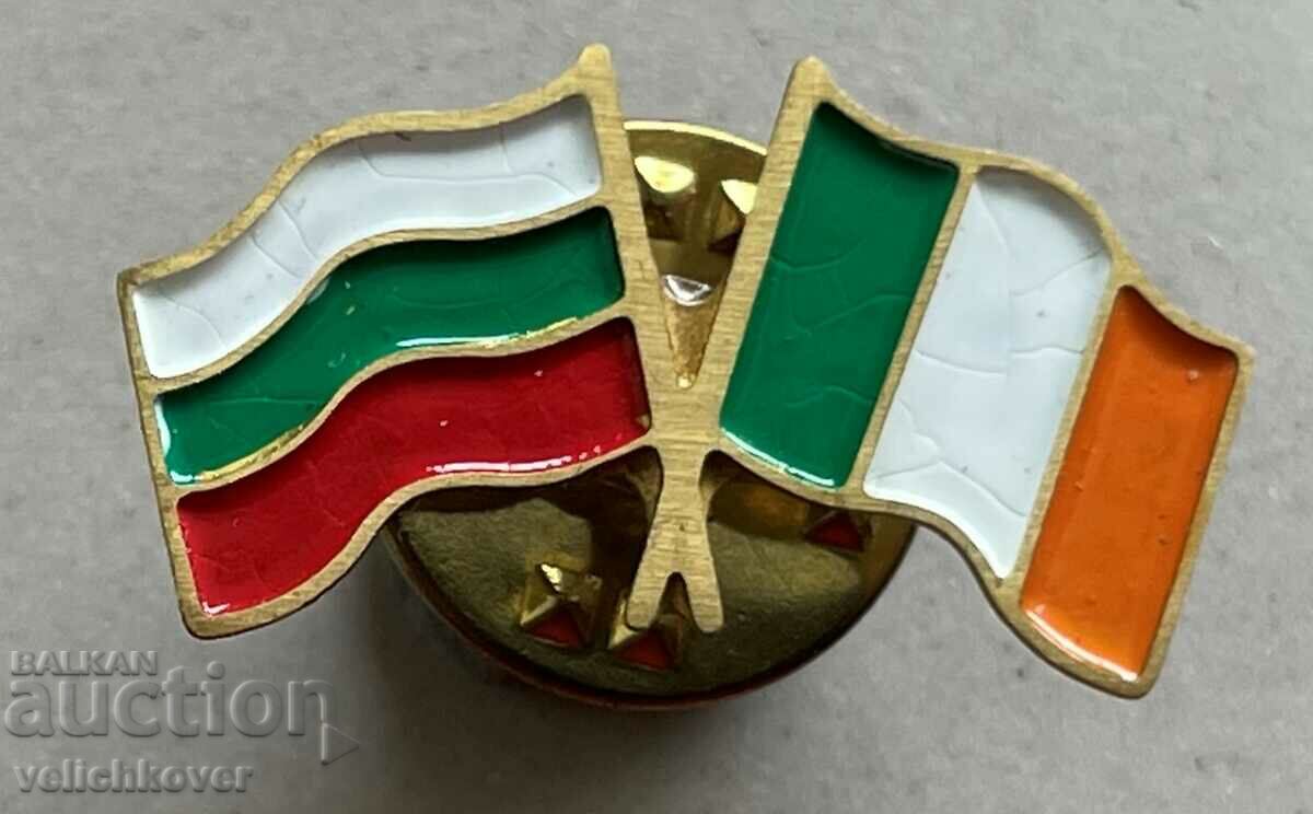 33003 Bulgaria Irlanda semn cu steaguri naționale