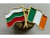 33003 България Ирландия знак с националните флагове знамена