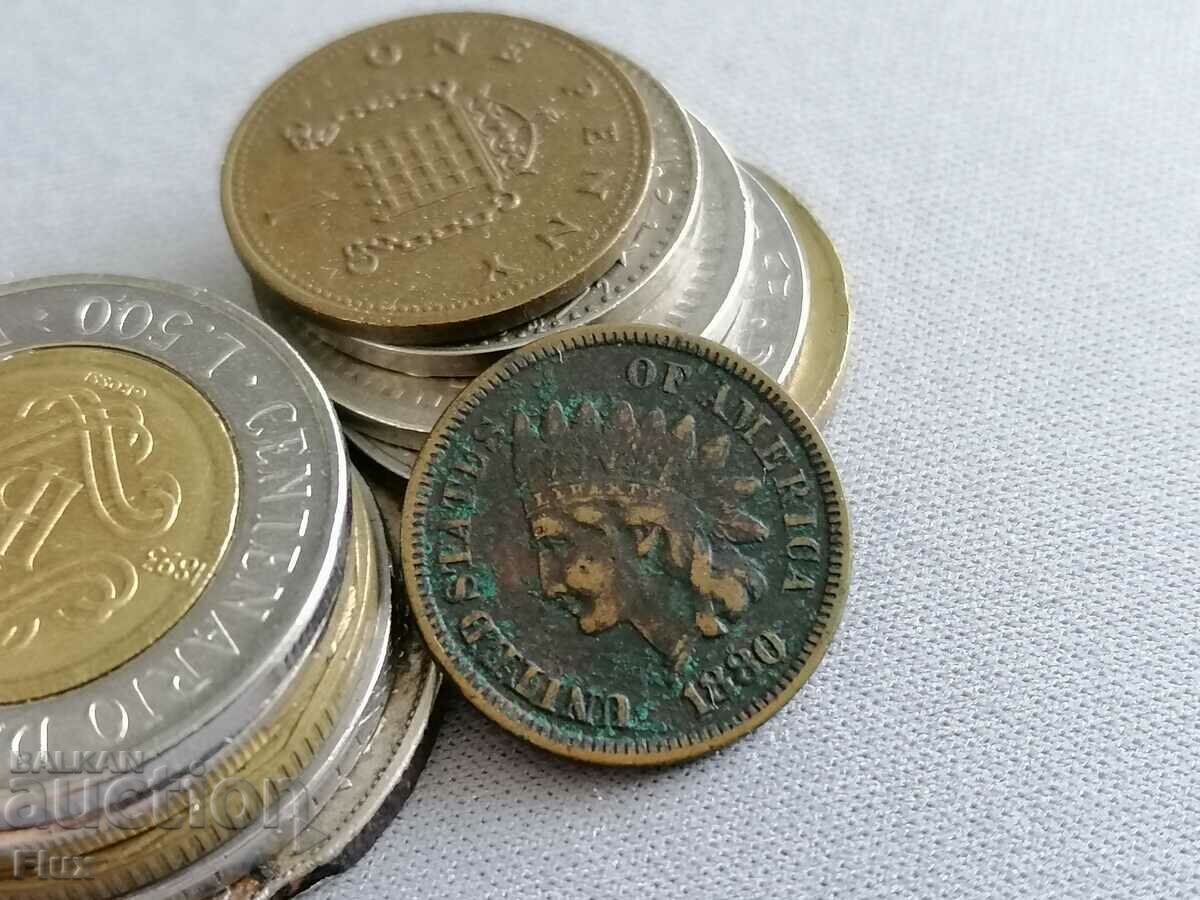 Coin - USA - 1 cent | 1880 with price 27.00 BGN | € 13.80 Coin - USA - 1 cent | 1880 with price 27.00 BGN | € 13.80