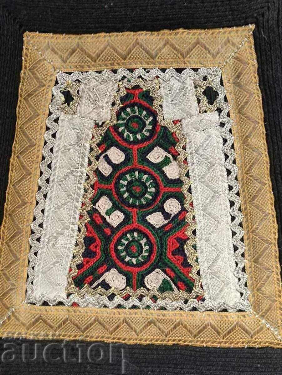 apron for the Karakachan costume, tinsel, gaitan, embroidery