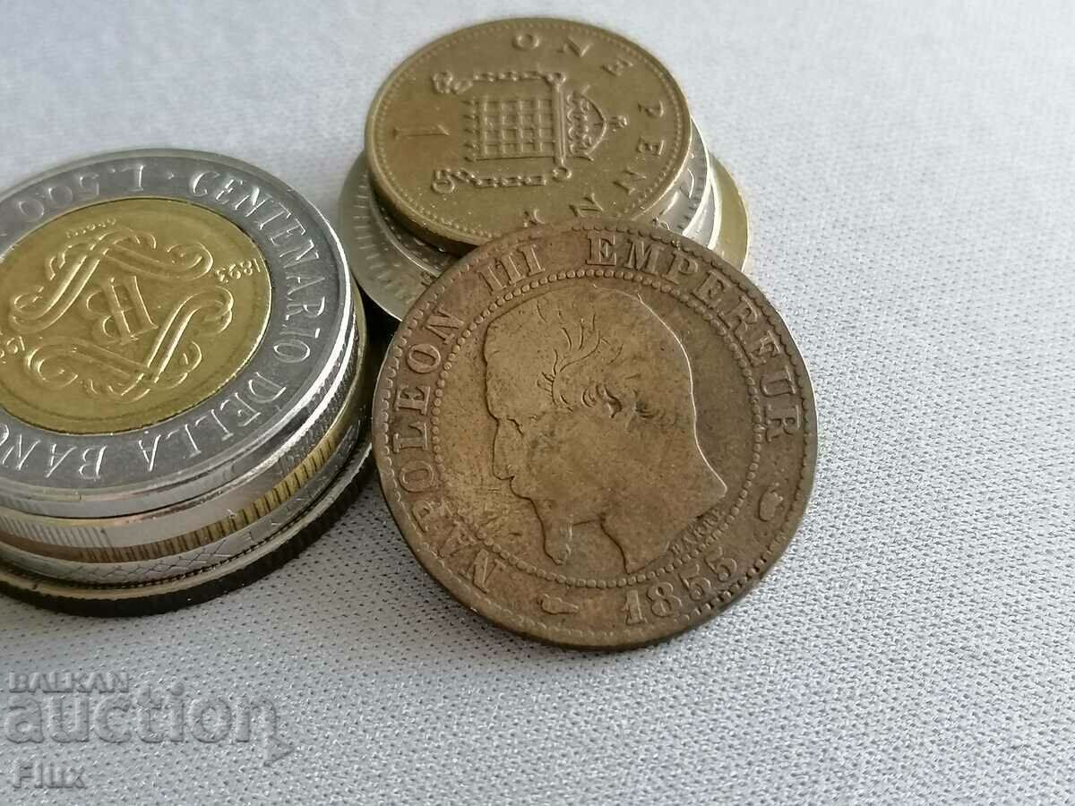 Coin - France - 5 centimes (Napoleon III) | 1855 with price 8.25 BGN | € 4.22 Coin - France - 5 centimes (Napoleon III) | 1855 with price 8.25 BGN | € 4.22