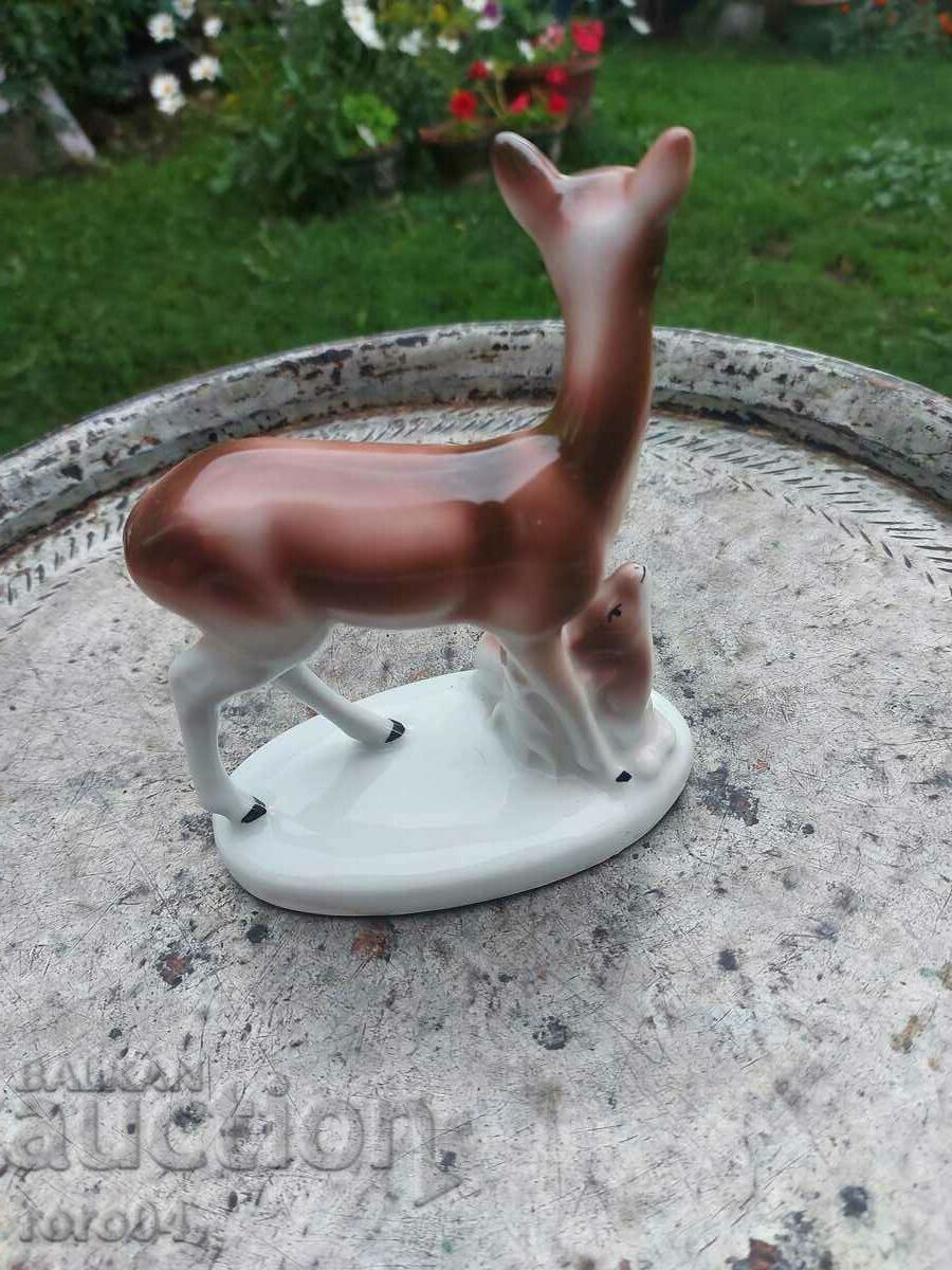 DOE WITH LITTLE - PORCELAIN - ISIS - 5 DOE WITH LITTLE - PORCELAIN - ISIS - 5