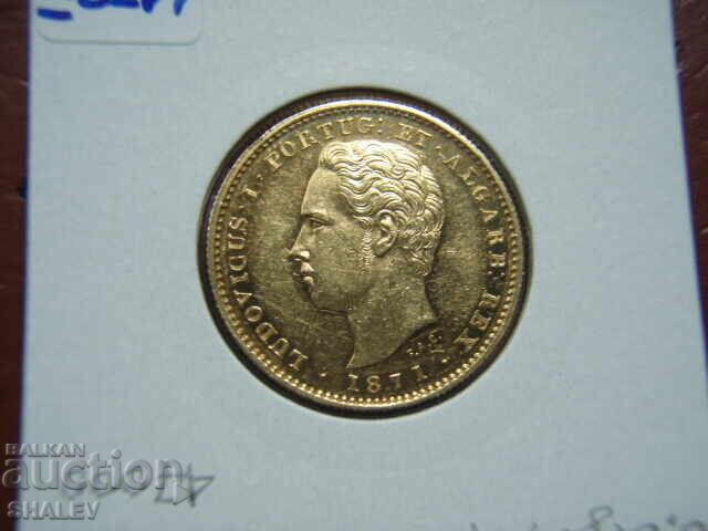 5000 Reis 1871 Portugal (5000 рейс Португалия) - AU+ (злато) - 7