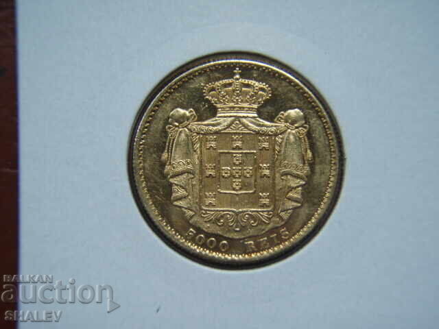 5000 Reis 1871 Portugal (5000 рейс Португалия) - AU+ (злато)