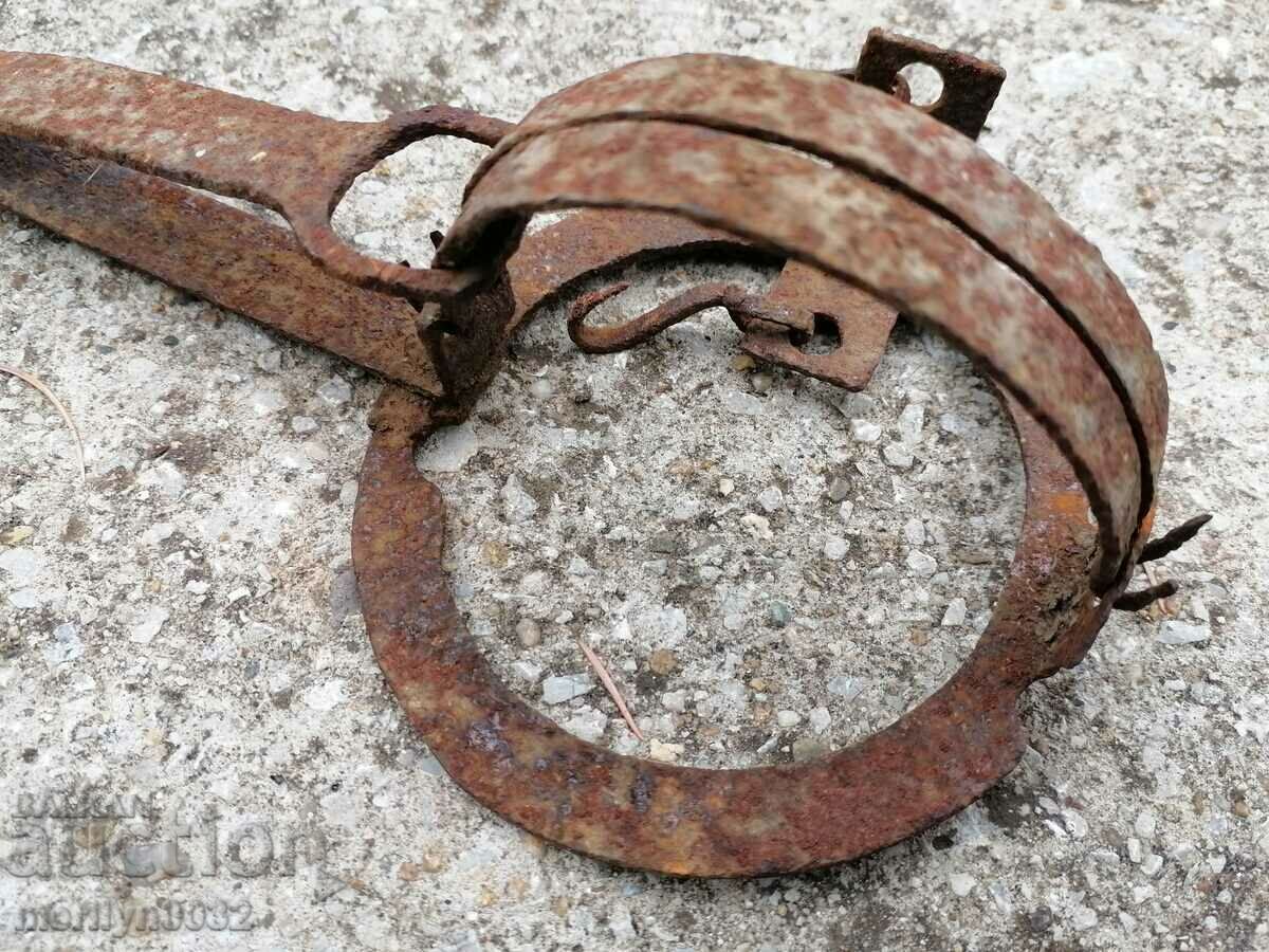 Old hand forged trap, wrought iron with price 48.00 BGN | € 24.54 Old hand forged trap, wrought iron with price 48.00 BGN | € 24.54