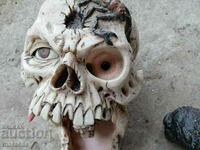 Skull head for fountain and resin box.