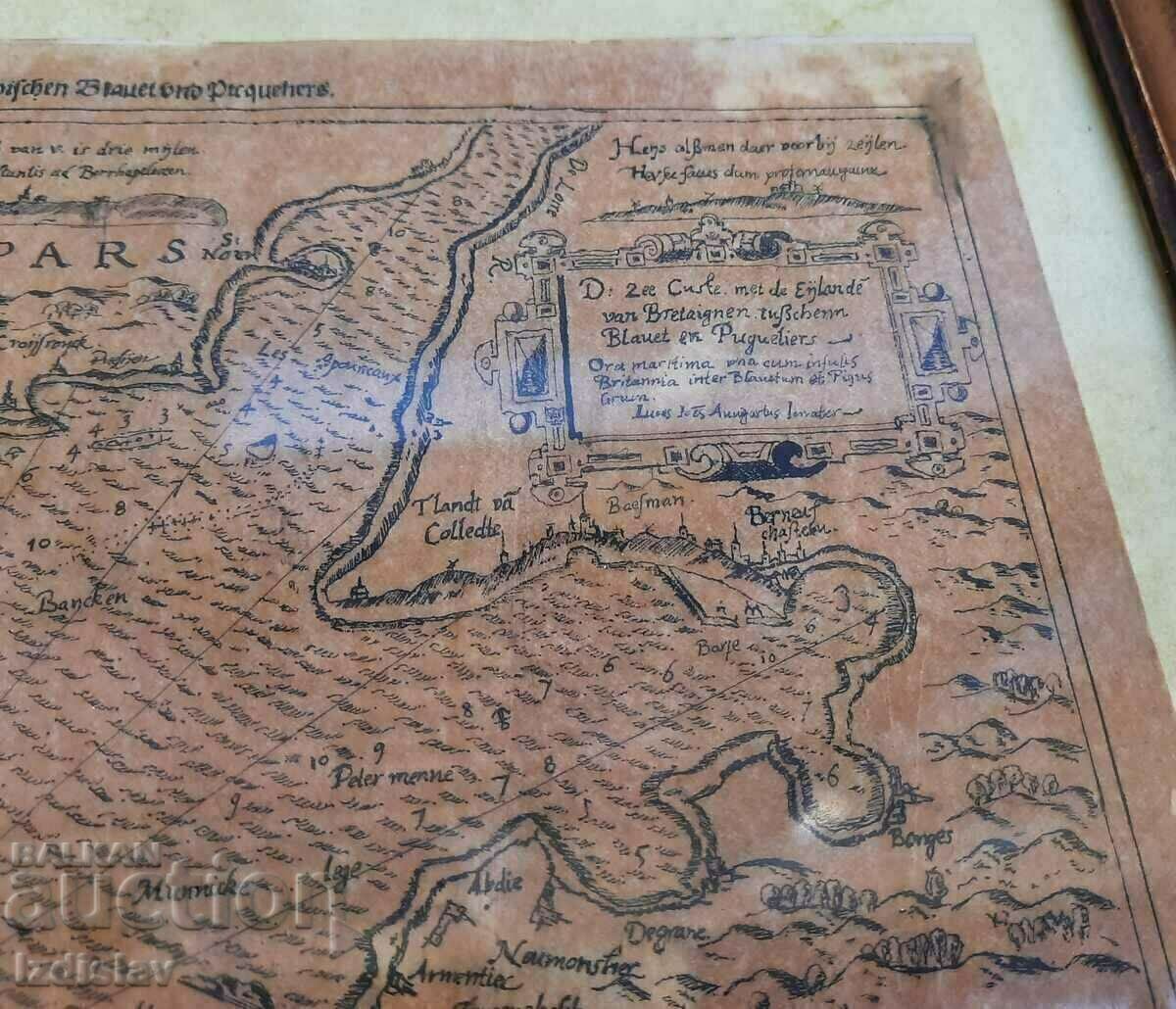 Licitație Hartă nautică de epocă