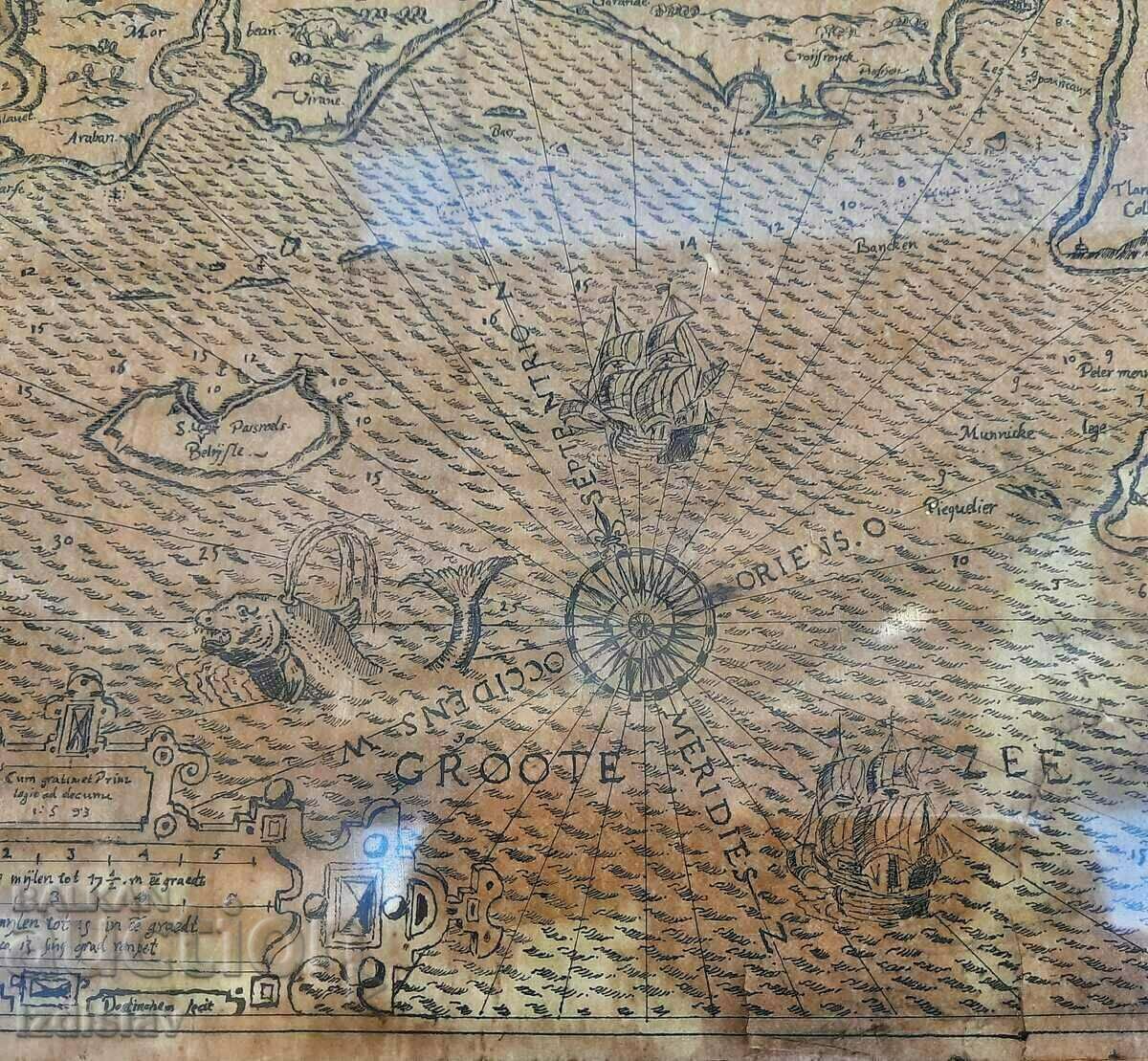 Vintage nautical chart - 6