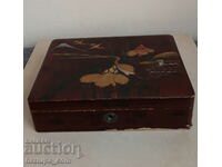 Old Japanese wooden box