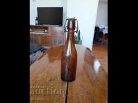 Стара бирена бутилка Пивоварно Дружество Шумен Русе 1938
