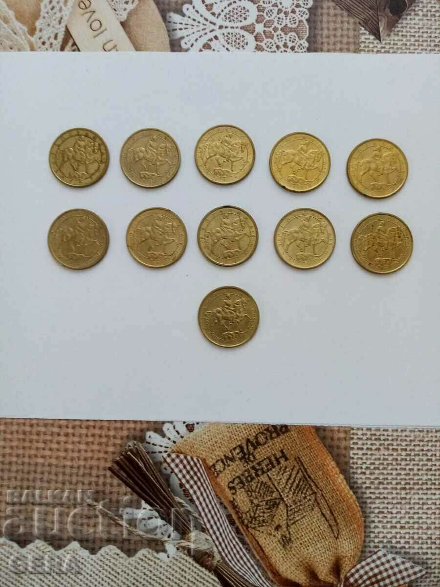 Монети 1 лев 1992 год с цена 5.00 лв. | € 2.56 Монети 1 лев 1992 год с цена 5.00 лв. | € 2.56